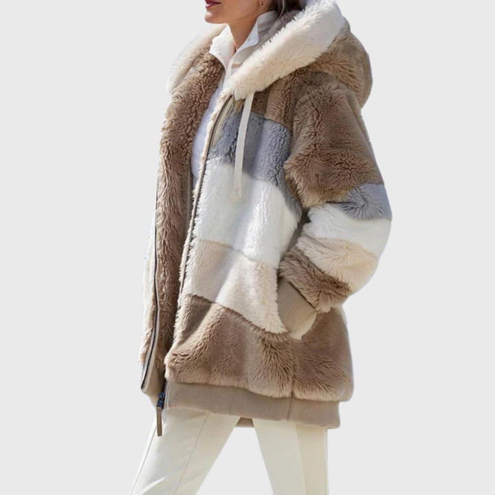 Sofia | Elegant Multicolor Warm Puffer Jacket