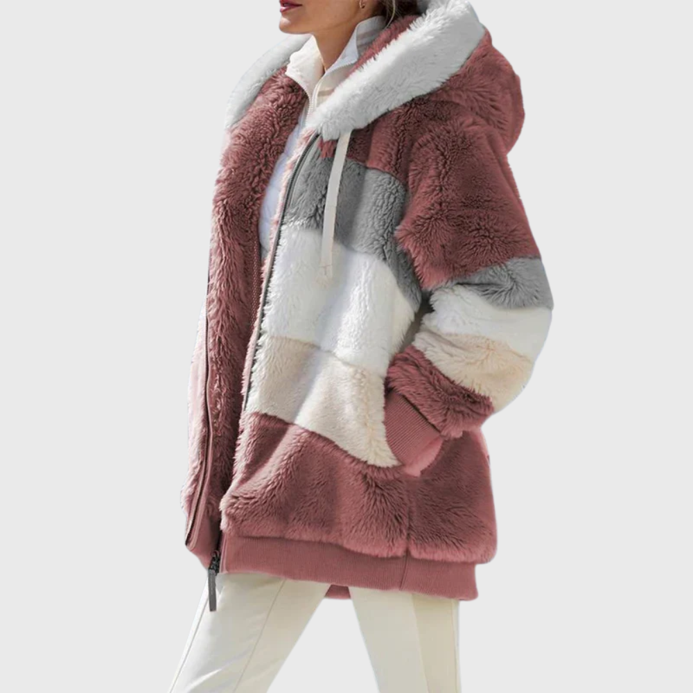Sofia | Elegant Multicolor Warm Puffer Jacket