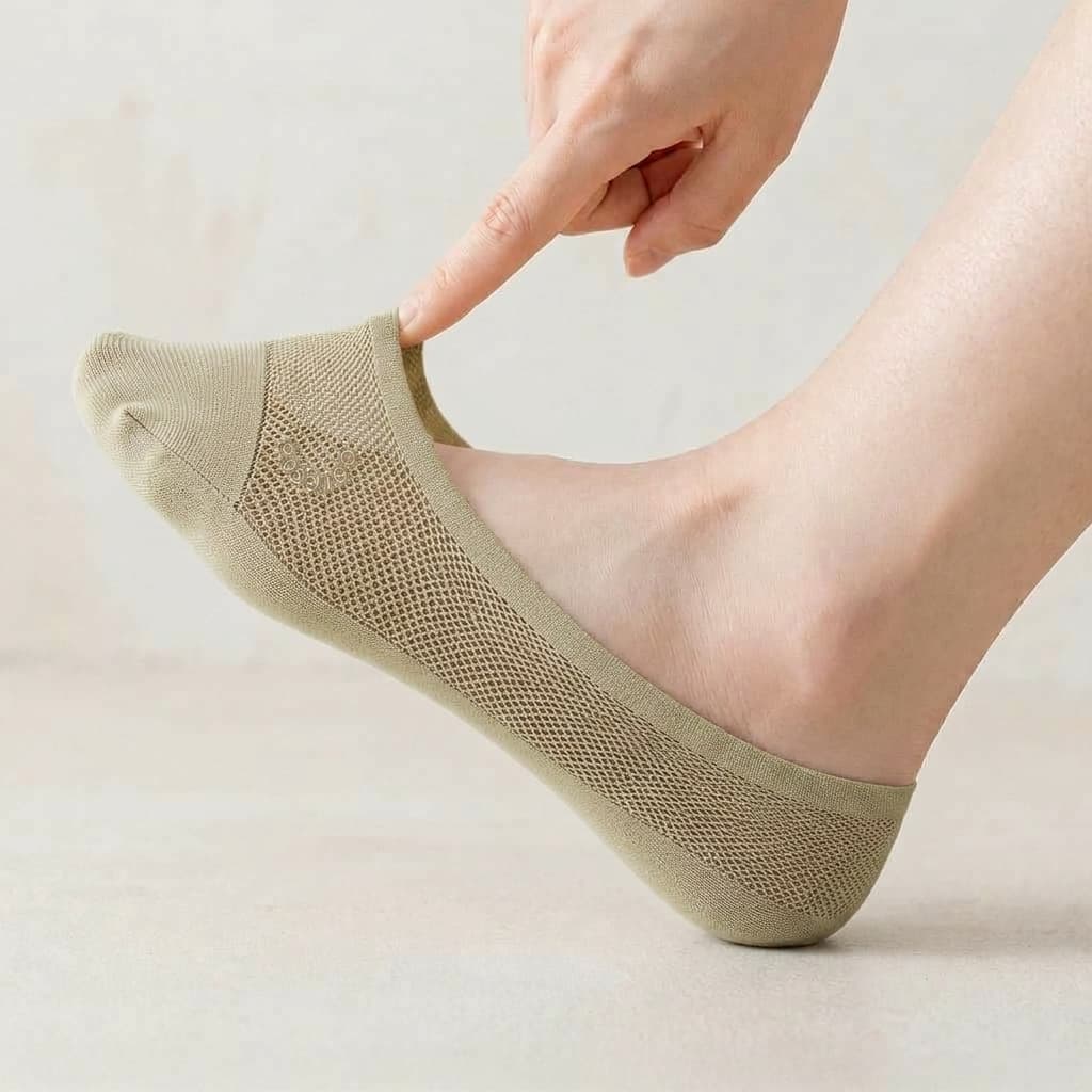 Invisible Breathable Reinforced Toe Socks