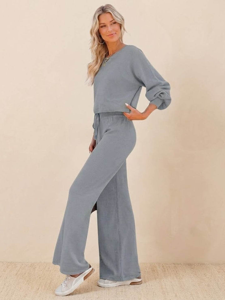 Zara | Lounge Set with Cropped Sweatshirt