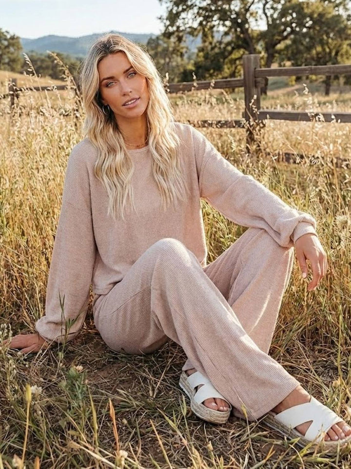 Zara | Lounge Set with Cropped Sweatshirt