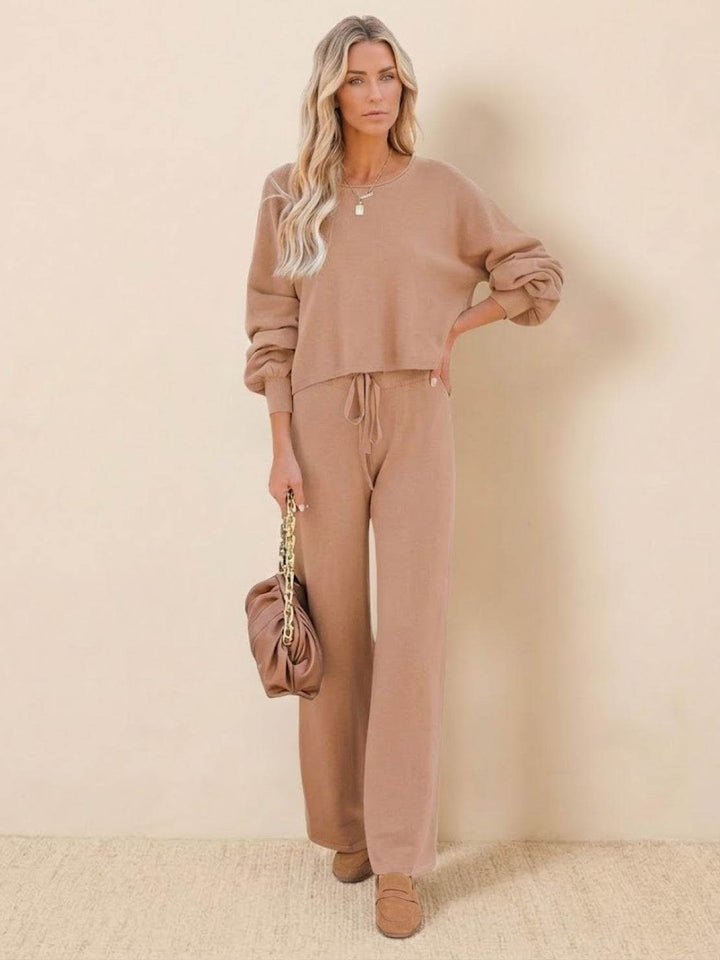 Zara | Lounge Set with Cropped Sweatshirt