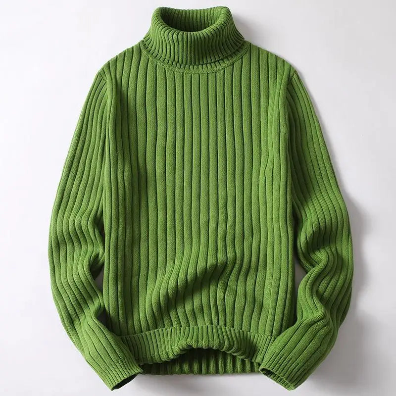 Ribbed Turtleneck Sweater