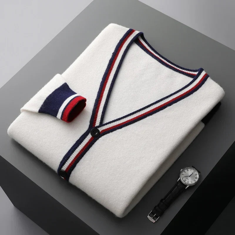 Charleston Cashmere Trim Cardigan