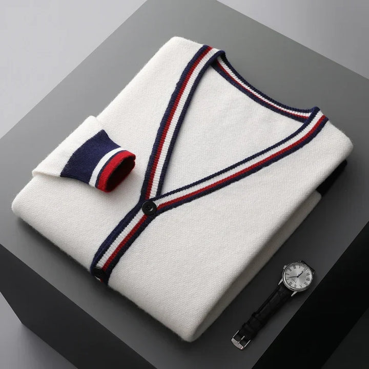 Charleston Cashmere Trim Cardigan