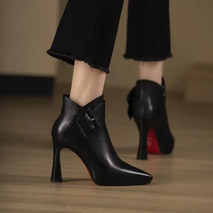 Clarice Ankle Boots with Buckle