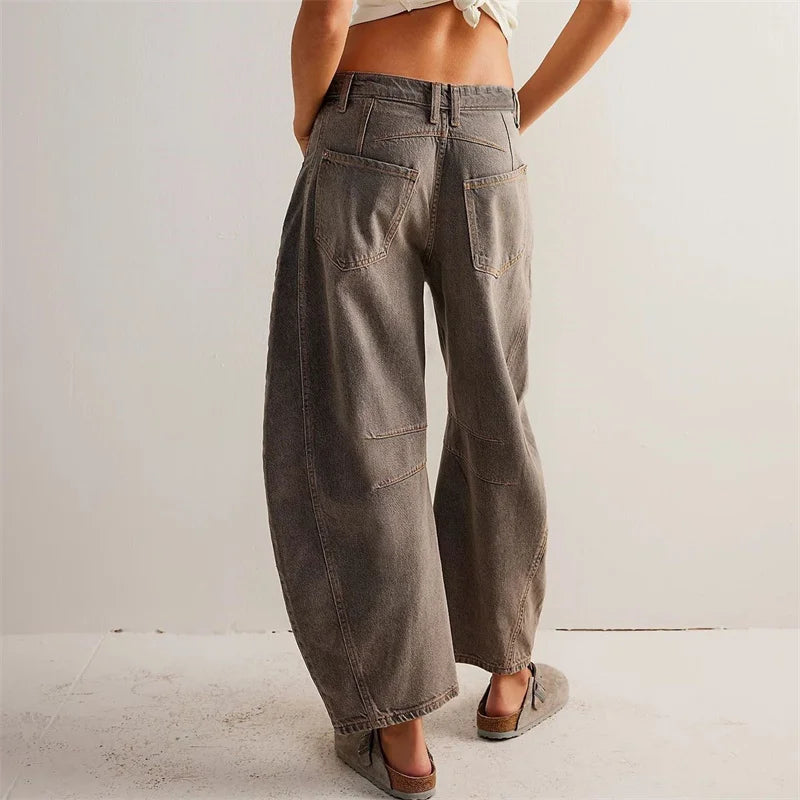 Tatum | Barrel Leg Jeans with High Waist and Relaxed Fit