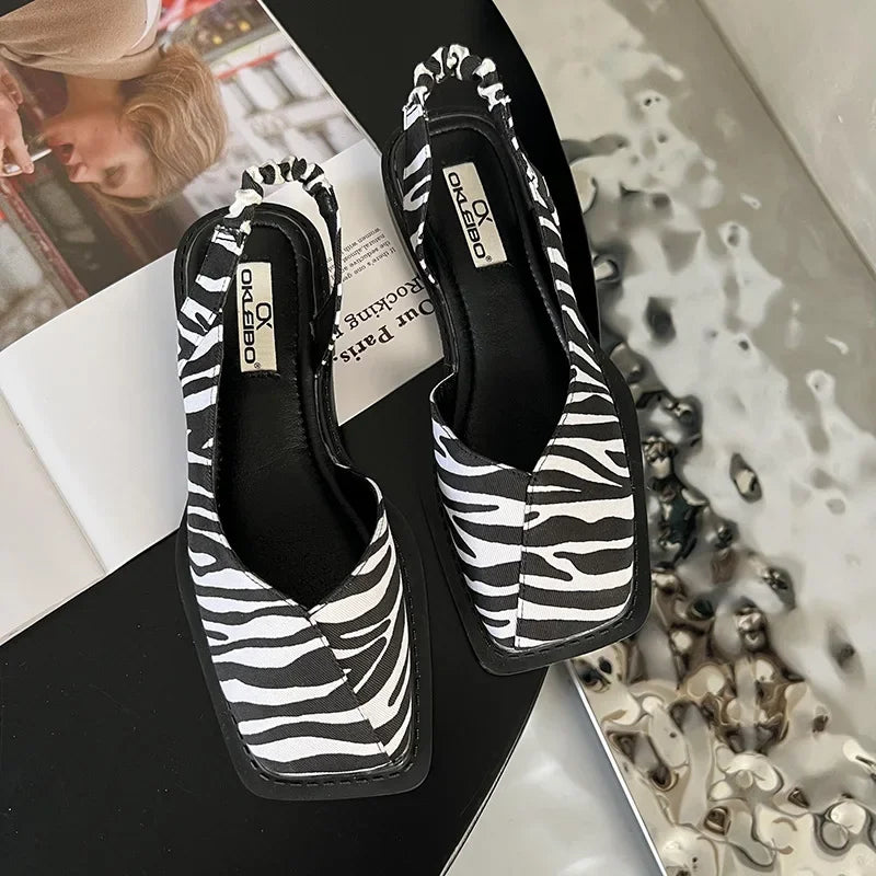 Celine Square Toe Flats