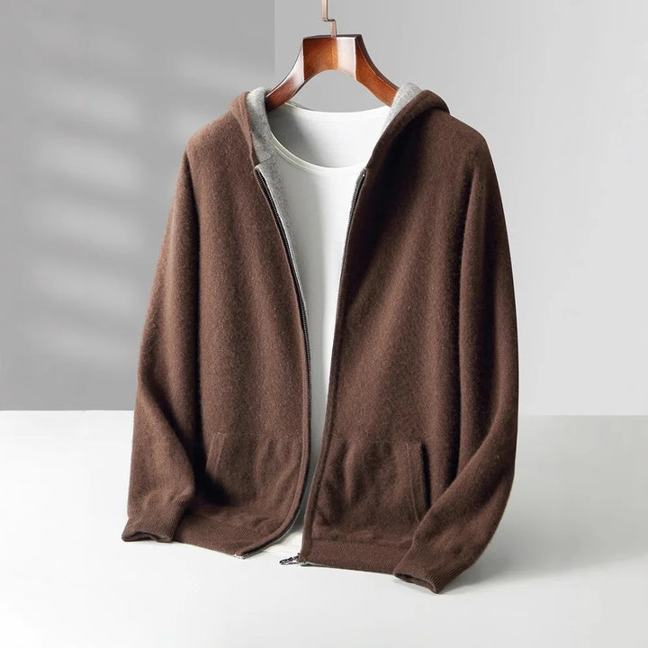 Koji Reversible Cashmere Zip Hoodie