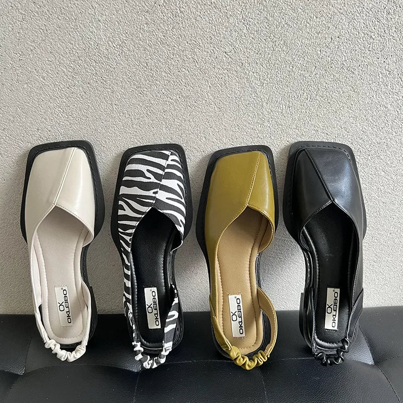 Celine Square Toe Flats