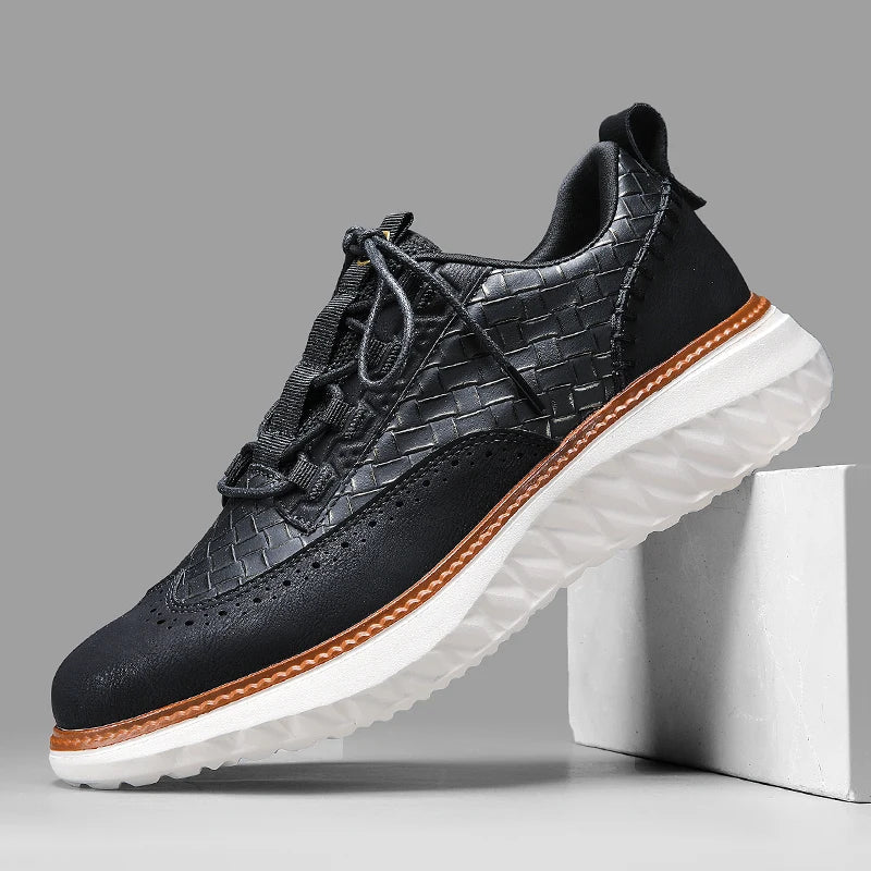 Lancaster Wingtip Leather Sneakers