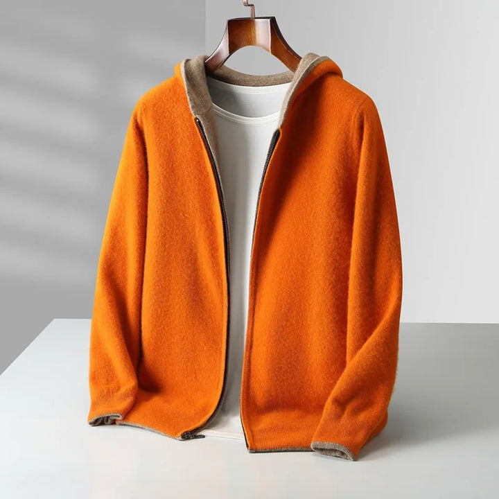 Koji Reversible Cashmere Zip Hoodie