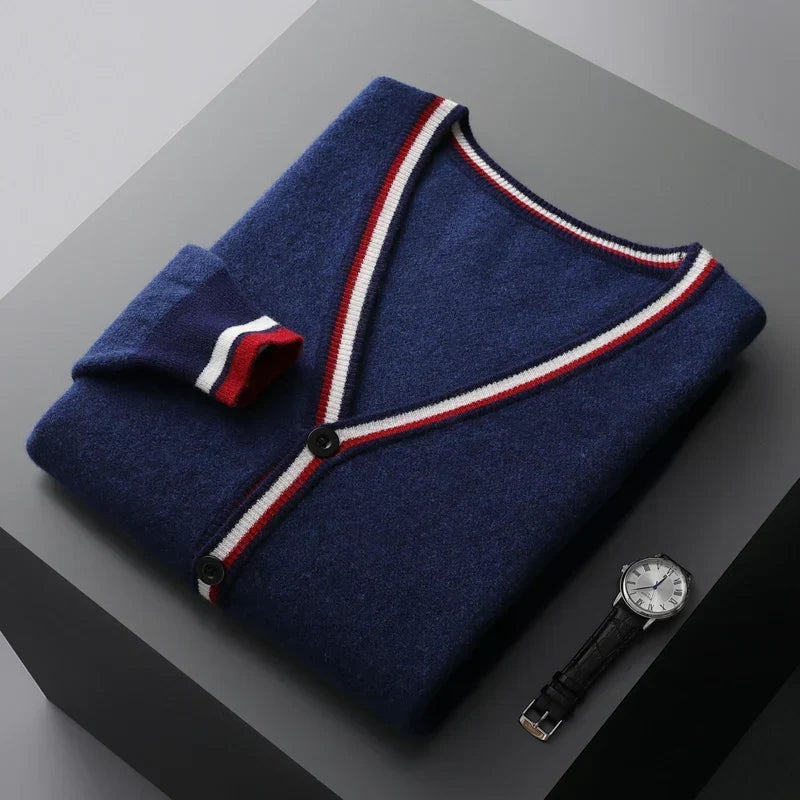 Charleston Cashmere Trim Cardigan