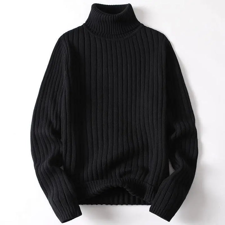 Ribbed Turtleneck Sweater