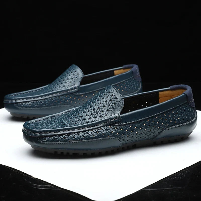 Edmond Genuine Leather Slip-Ons