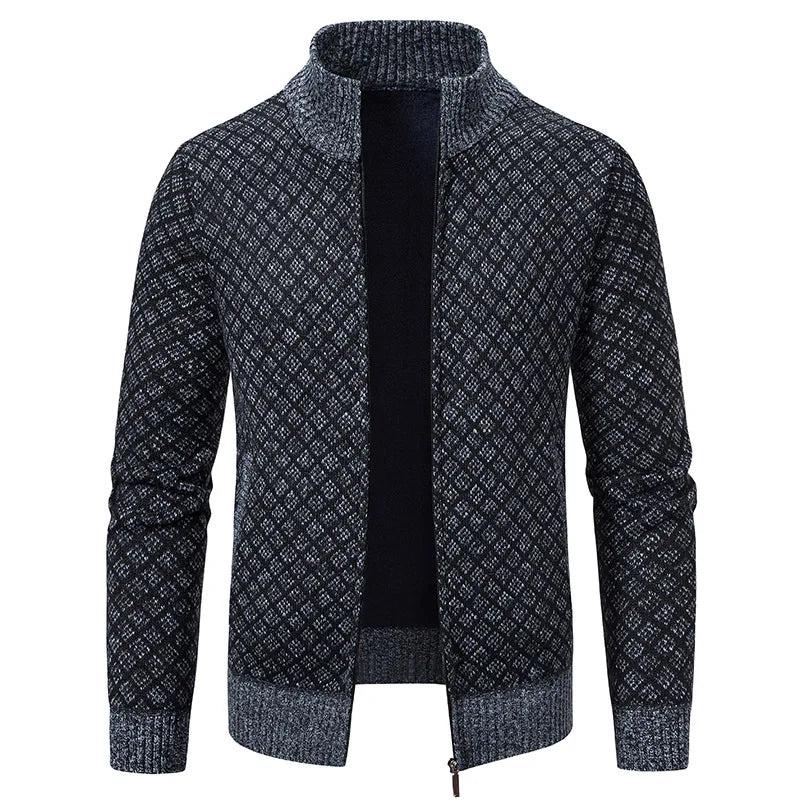 Plaid Knit Jacket