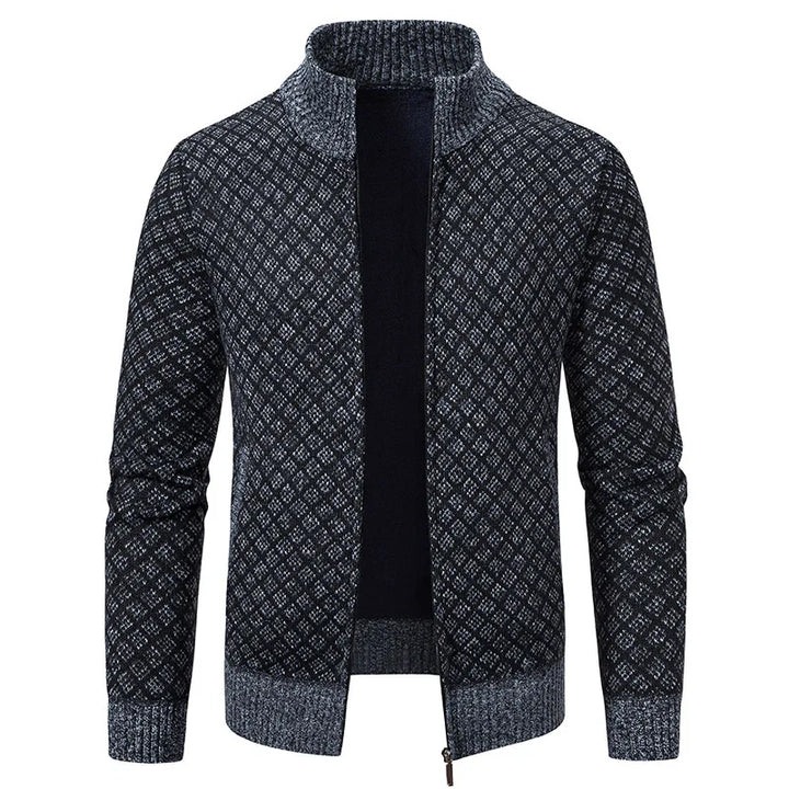 Plaid Knit Jacket