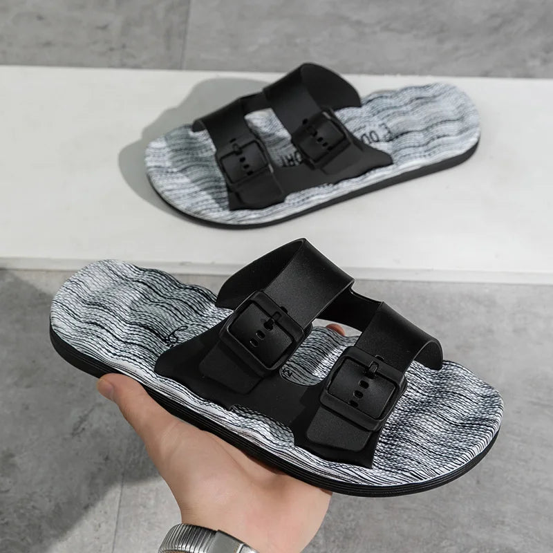 Van Belmont Orthopedic Leather Slippers