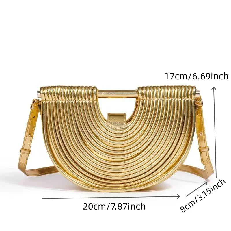 Ayla | Women's Purse with Ridged Surface and Strap