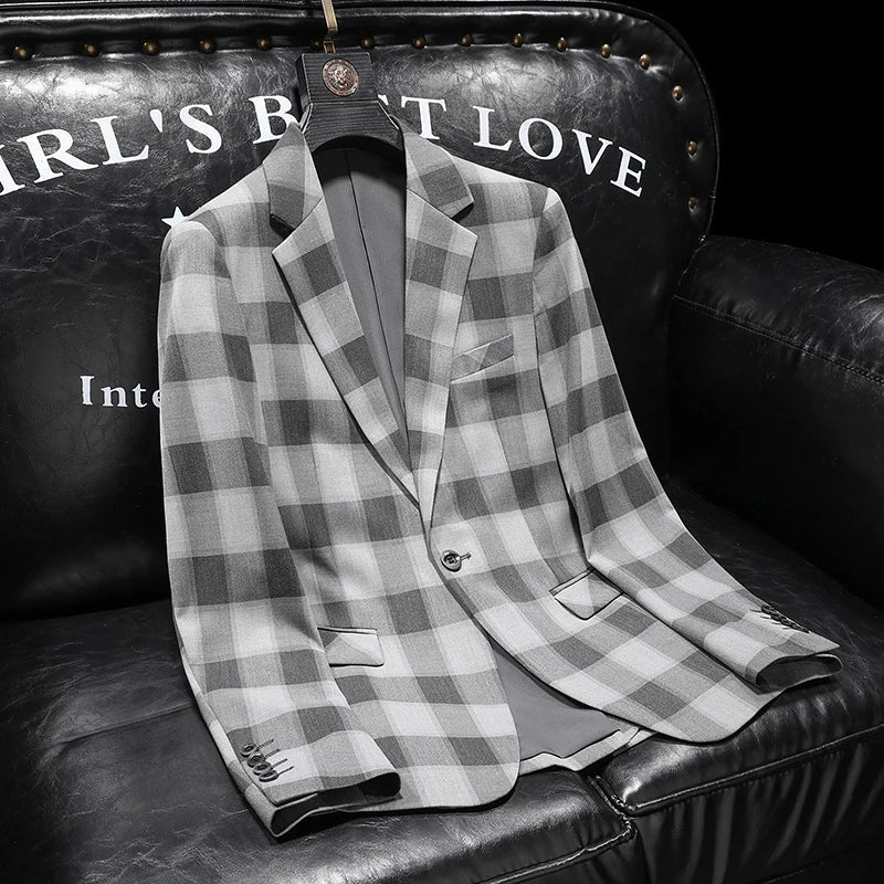 Maxim Royal Check Statement Blazer