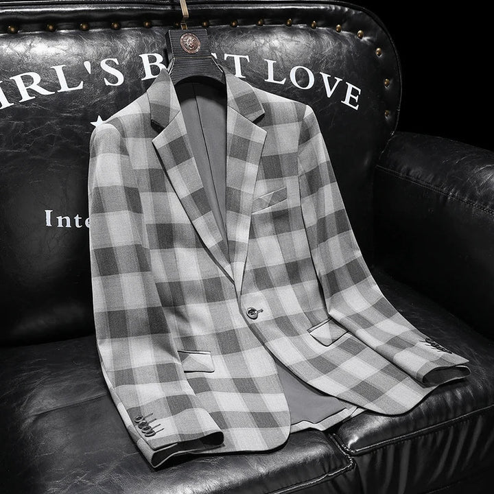 Maxim Royal Check Statement Blazer