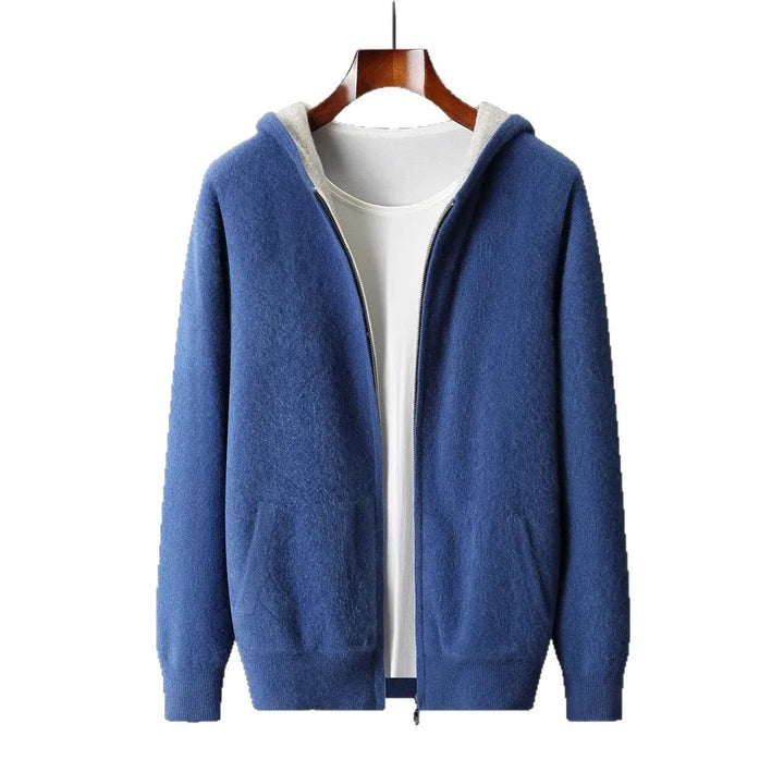 Koji Reversible Cashmere Zip Hoodie