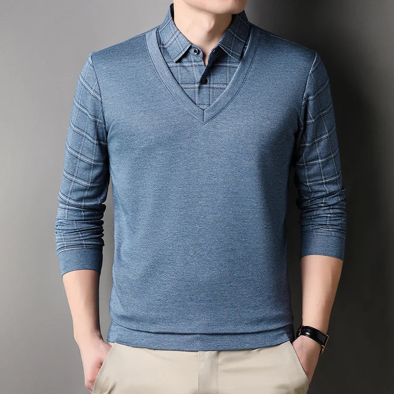 MONTGOMERY REFINED LONG-SLEEVE POLO