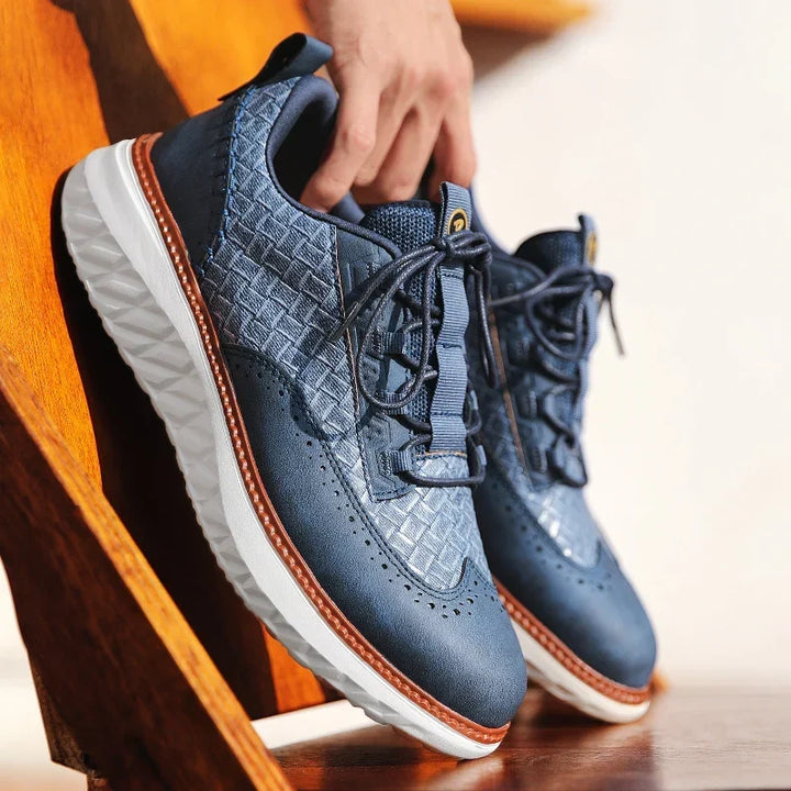 Lancaster Wingtip Leather Sneakers