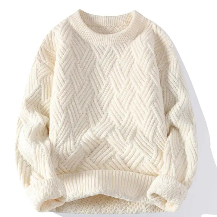 Kellen Checked Crew Neck Sweater