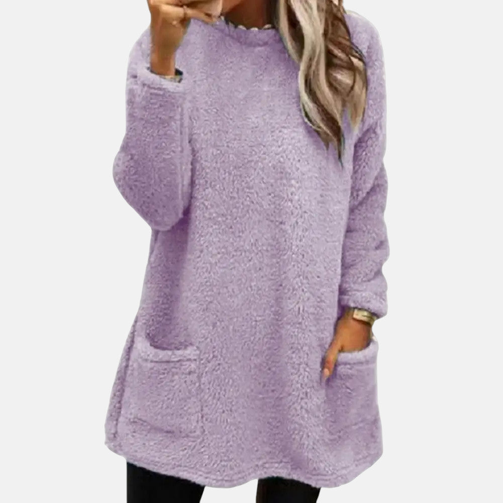 ISABEL – COZY FLEECE LONG SWEATSHIRT