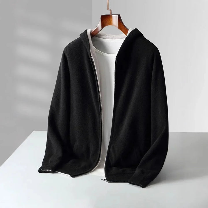 Koji Reversible Cashmere Zip Hoodie