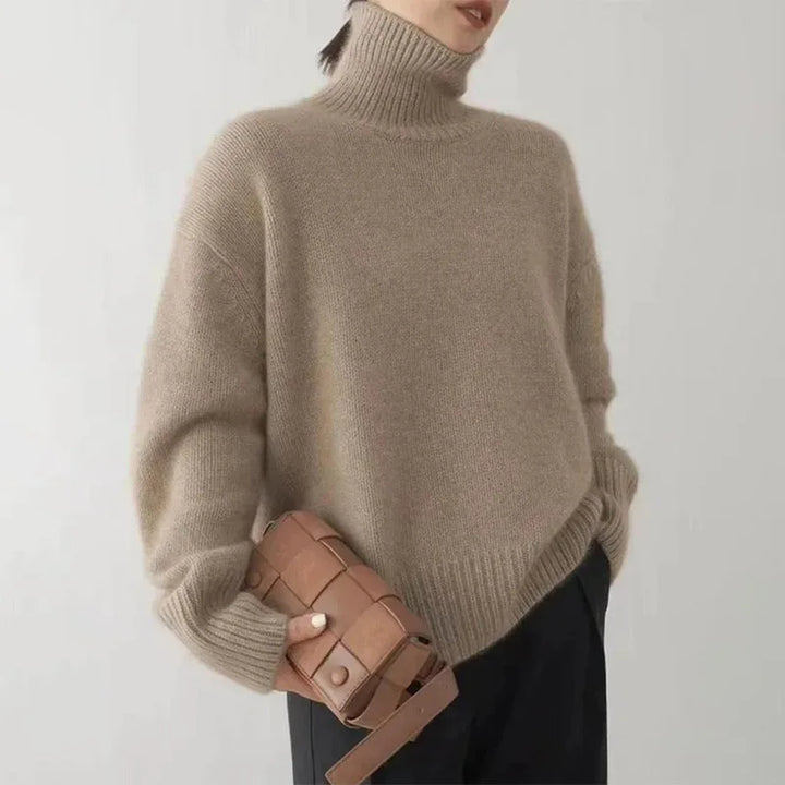 Ladies Turtleneck Sweater Soft Knit