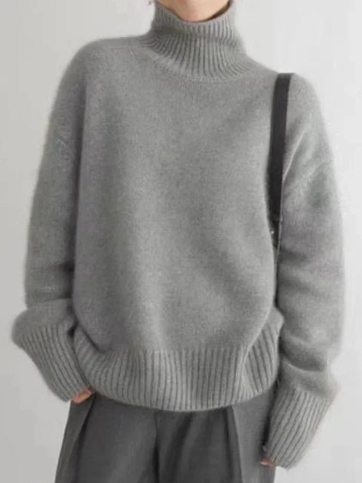 Ladies Turtleneck Sweater Soft Knit