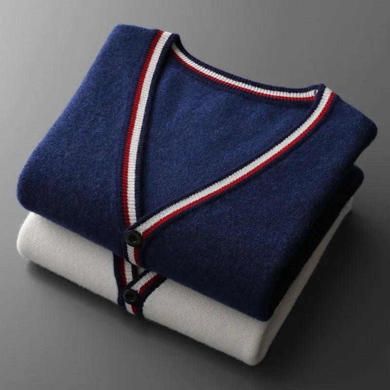 Charleston Cashmere Trim Cardigan