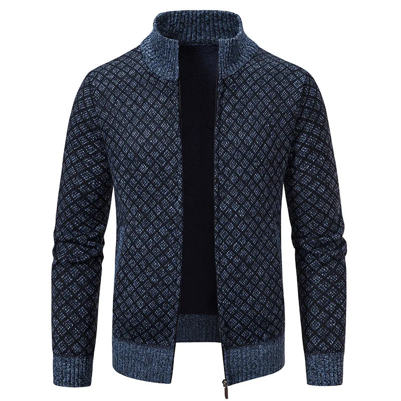 Plaid Knit Jacket