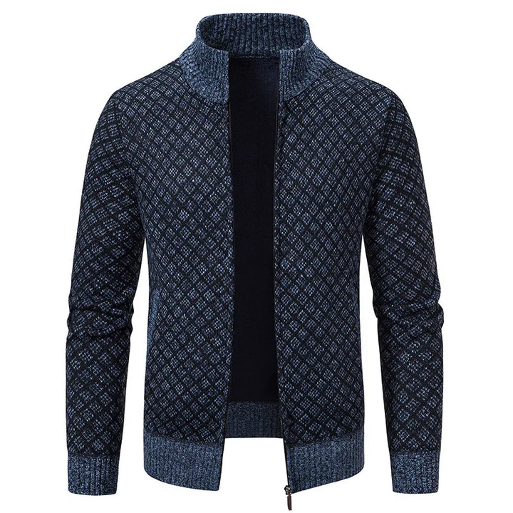 Plaid Knit Jacket