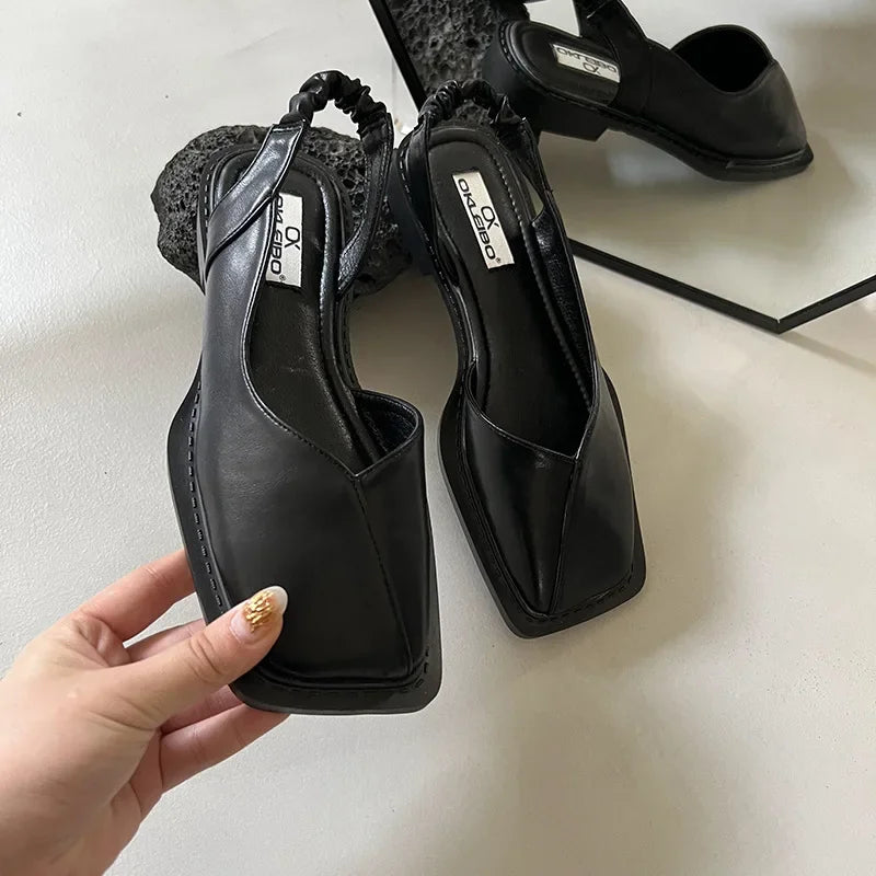 Celine Square Toe Flats