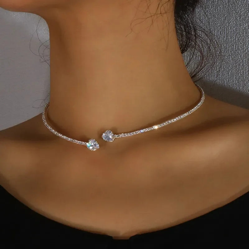 Luminous Bloom Choker Necklace