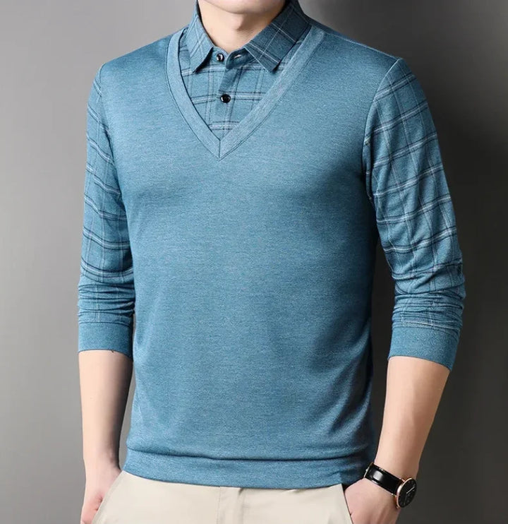 MONTGOMERY REFINED LONG-SLEEVE POLO