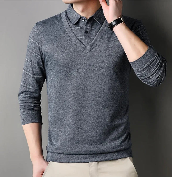 MONTGOMERY REFINED LONG-SLEEVE POLO