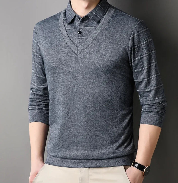 MONTGOMERY REFINED LONG-SLEEVE POLO