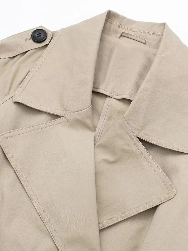 Alice | Women's Trench Coat with Belt and Lapels