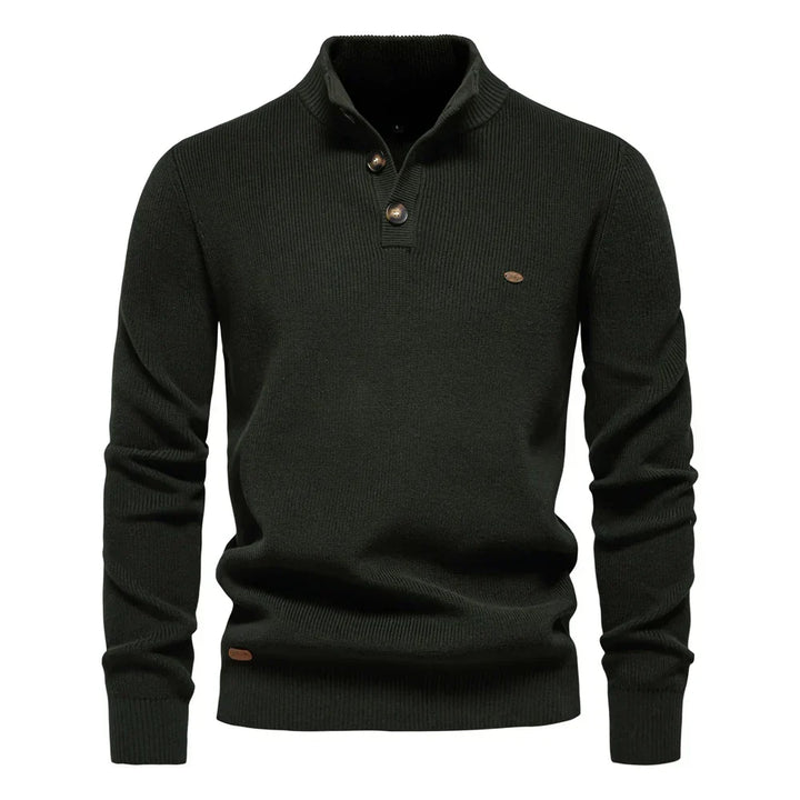 Men's Sweater with Button Details