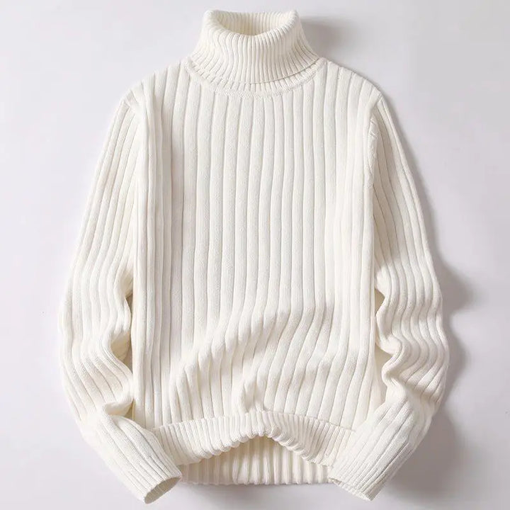 Ribbed Turtleneck Sweater