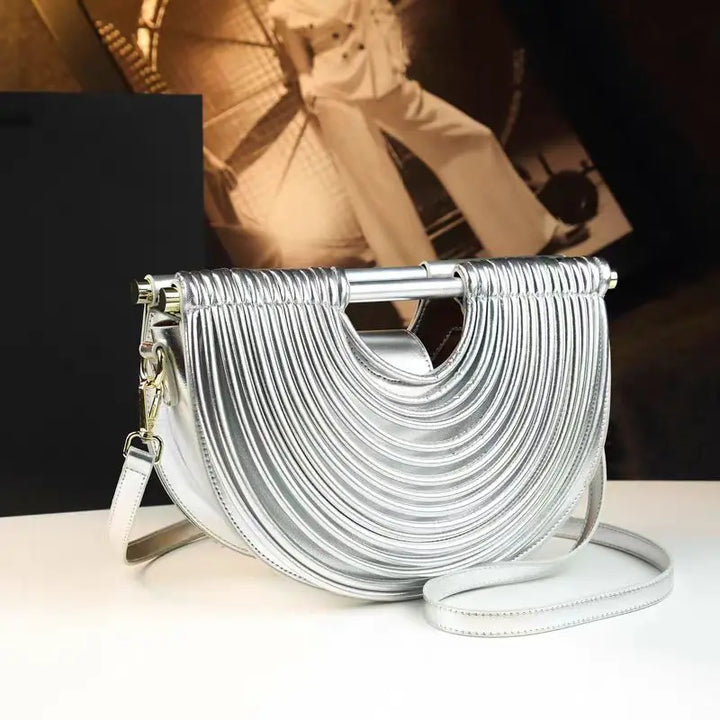 Ayla | Women's Purse with Ridged Surface and Strap