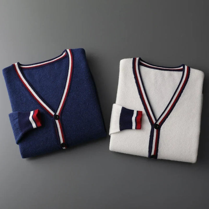Charleston Cashmere Trim Cardigan