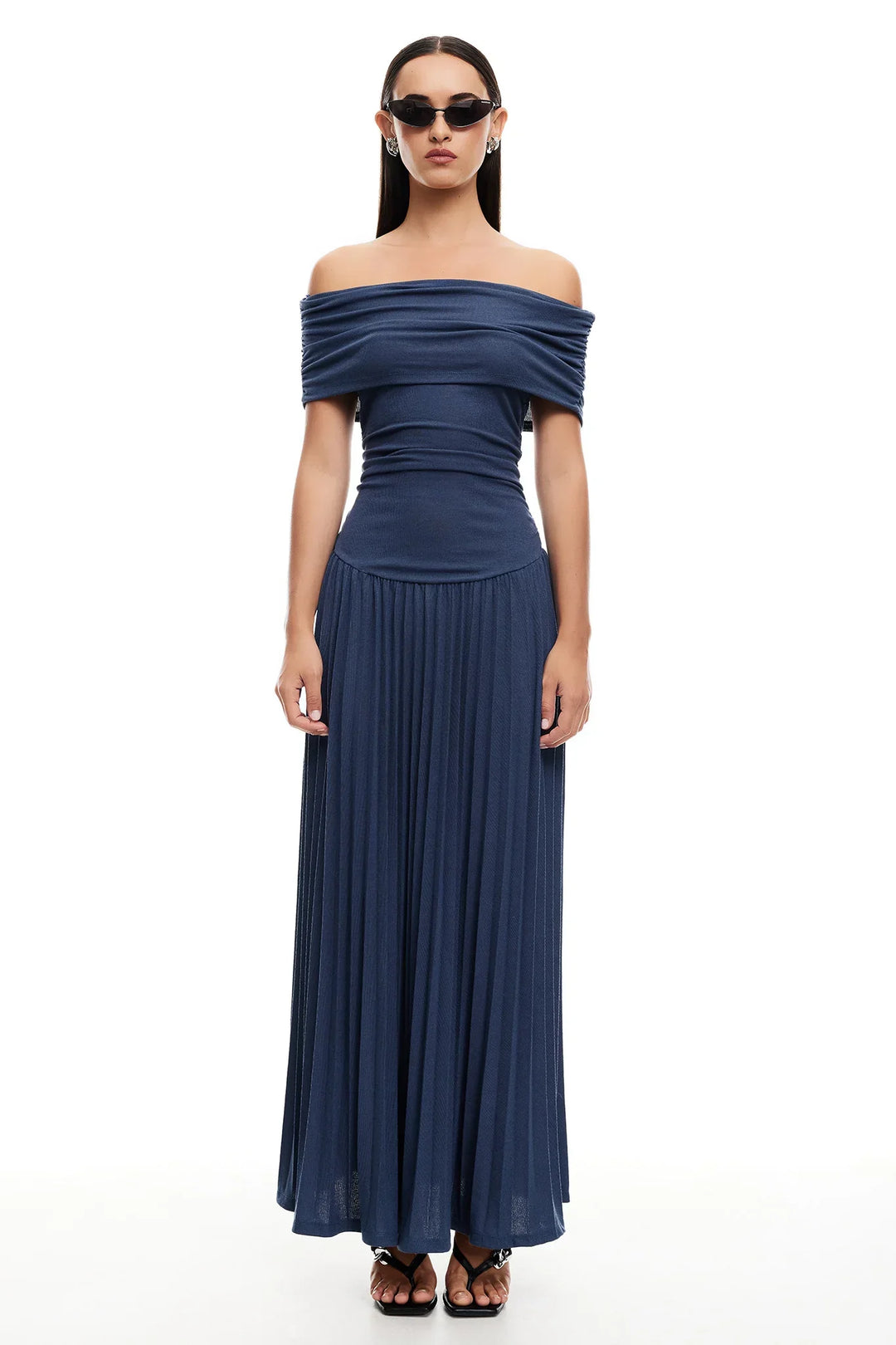 Chic Flowy Flattering Lightweight Fabric Maxi Dress for Effortless Summer Wear