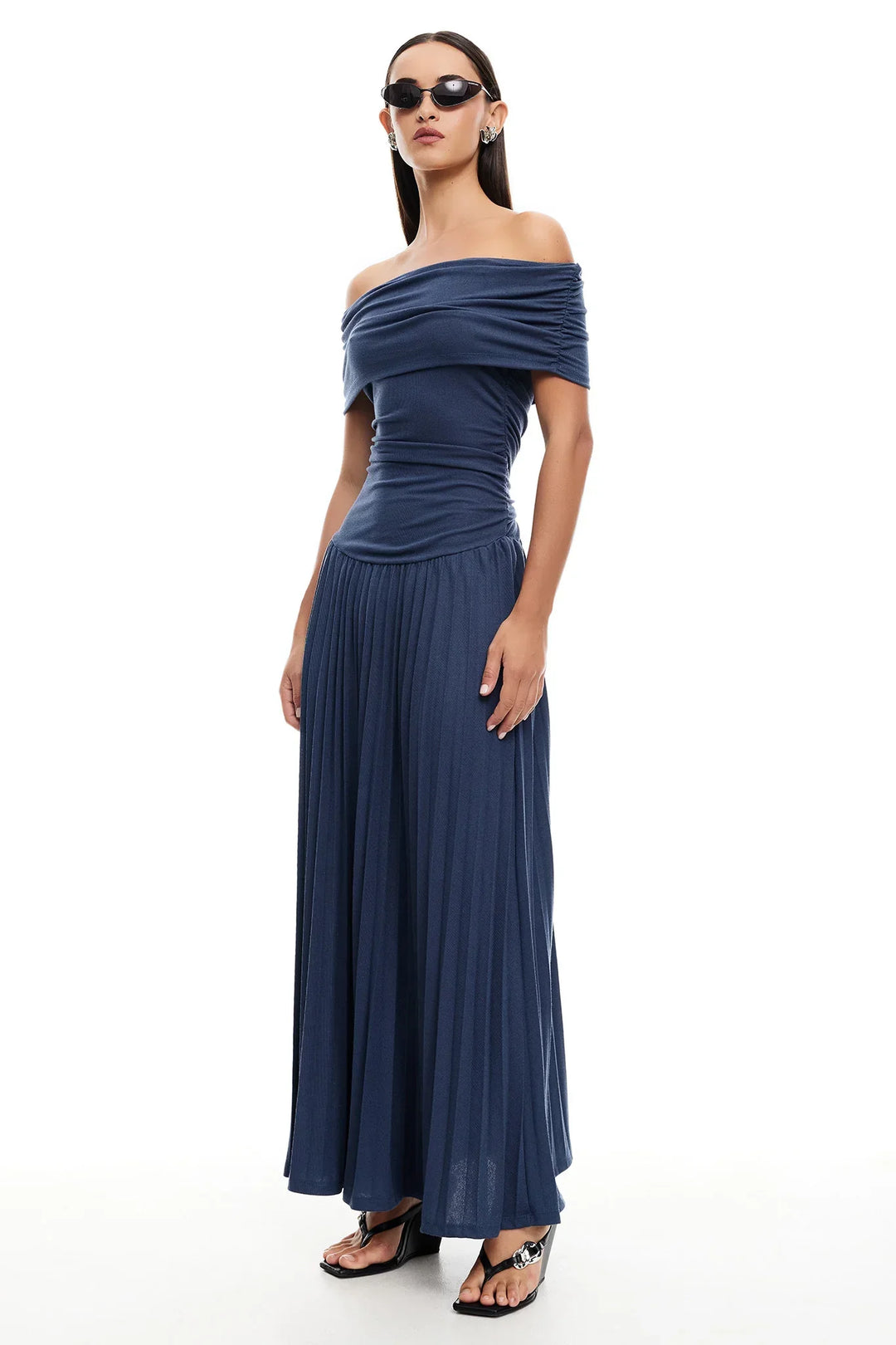Chic Flowy Flattering Lightweight Fabric Maxi Dress for Effortless Summer Wear