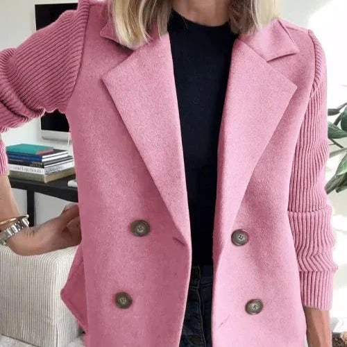 Amora | Elegant Knitted Blazer with Sleeves