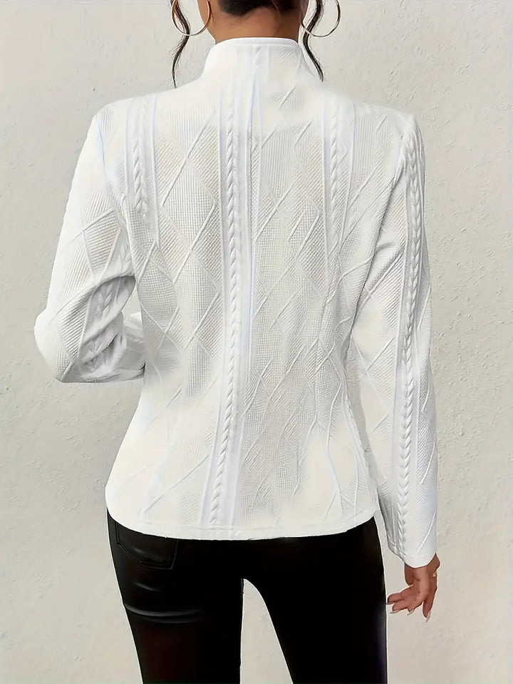 Mars | Blazer with Embroidery and Reversed Collar